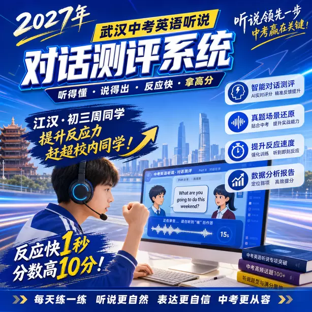武汉中考听说机考什么时候开始写笔记江汉&middot;初三周同学（提升反应力，赶超校内同学）